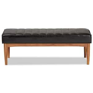Daymond Brown Bench (17.3 in. H x 47 in. W x 17.7 in. D)