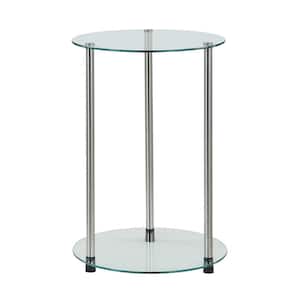 Designs2Go 2 Tier Glass End Table