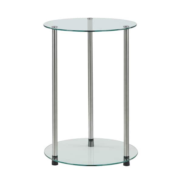 Convenience Concepts Designs2Go 2 Tier Glass End Table