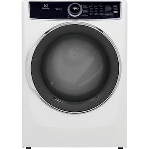 8 cu. ft. White Front Load Perfect Steam Gas Dryer with LuxCare Dry and Instant Refresh