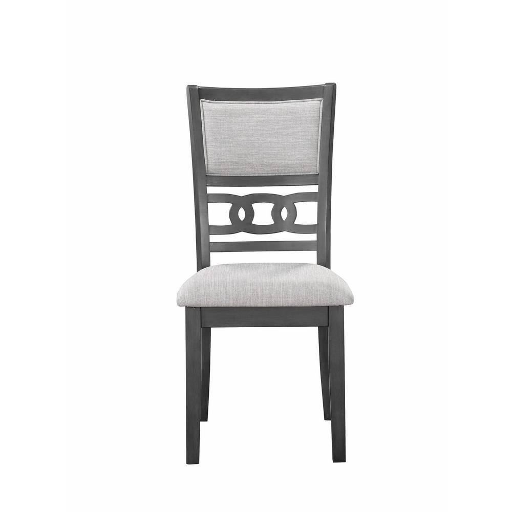 Gia 60" Gray Wood Dining Set with 4 Chairs