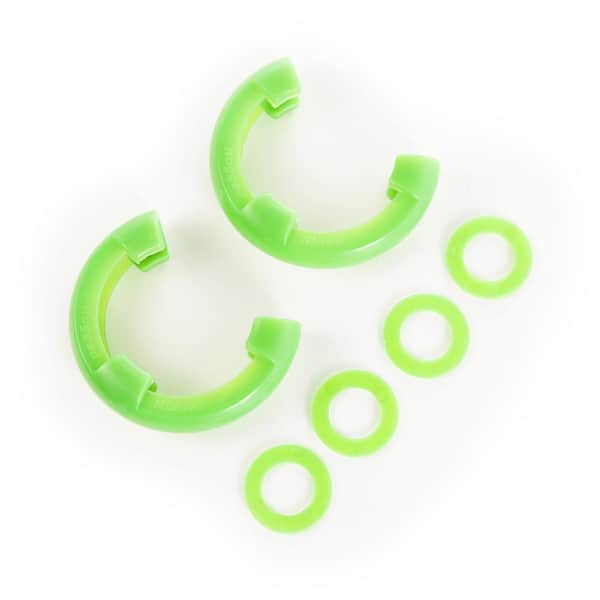 Rugged Ridge D-Ring 7/8 in. Isolator Kit Pair in Green