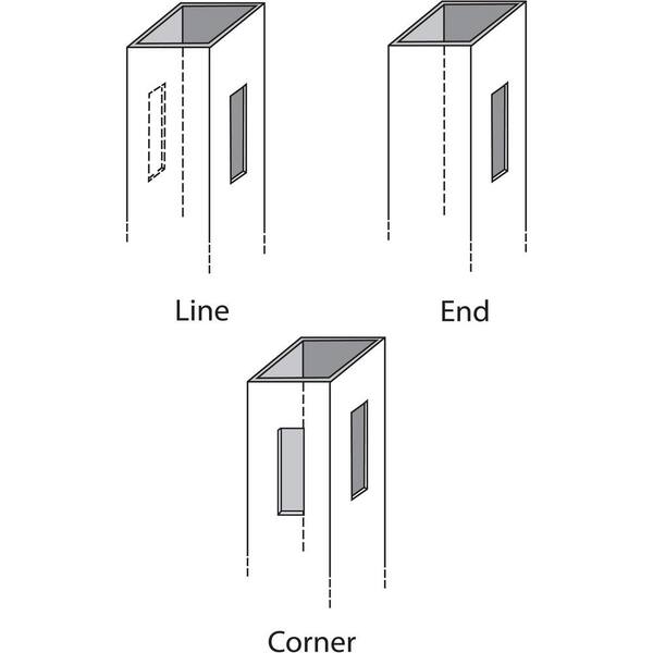 Veranda Pro Series 5 in. x 5 in. x 8 ft. White Vinyl Woodbridge Routed End Fence Post