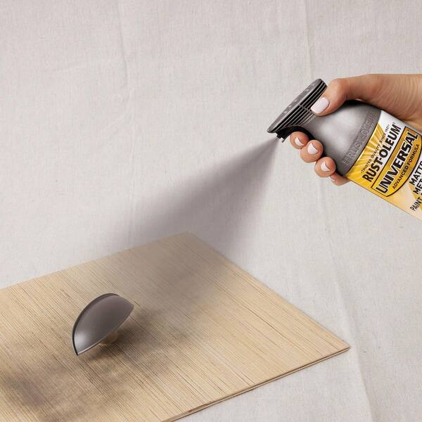 Rust-Oleum Universal 11 oz. All Surface Metallic Gunmetal Gray Spray Paint  and Primer in One 353091 - The Home Depot