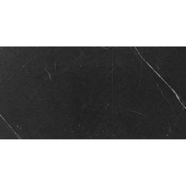 Grandis 3 in. x 6 in. Black Marble Honed Wall and Floor Tile (25 Cases/125 sq. ft./Pallet)