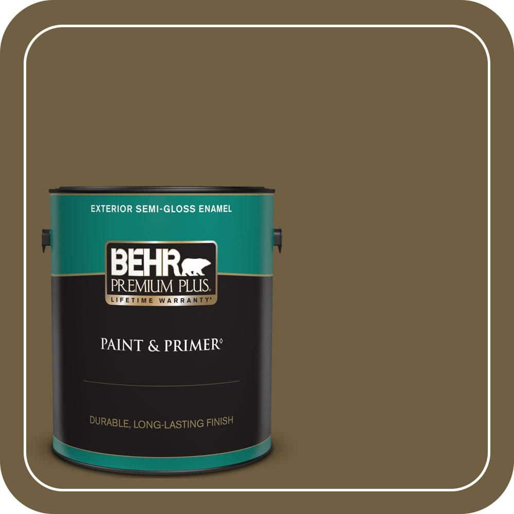 1 gal. #360F-7 Olive Shadow Semi-Gloss Enamel Exterior Paint & Primer price history on PriceWatchPro