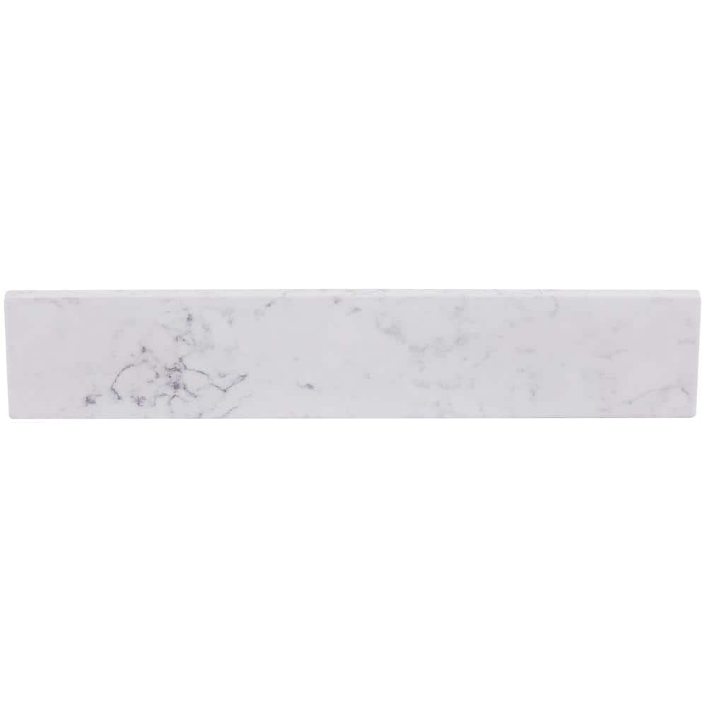 Home Decorators Collection 18 in. W Cultured Marble Vanity Sidesplash ...