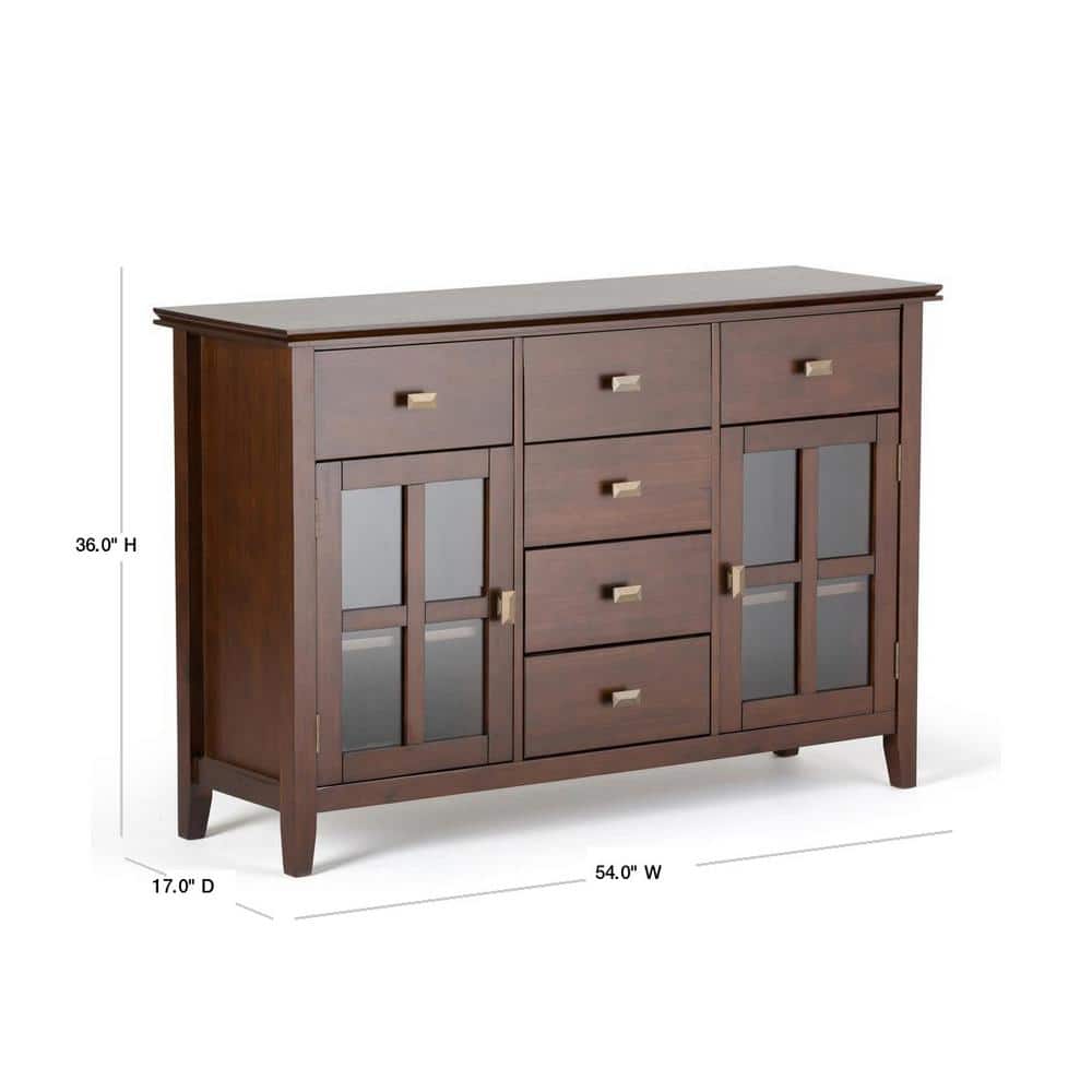 Artisan Handcrafted Solid Wood Sideboard in Russet Brown