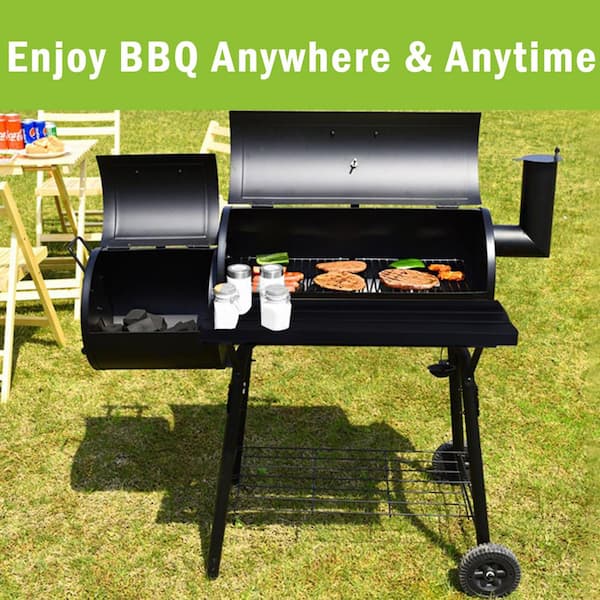 32 Charcoal Smoker BBQ Grill 3IN1 Outdoor Vertical Smoke Portable