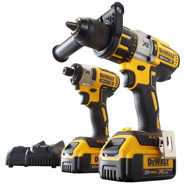 DEWALT - 20-Volt Max XR Lithium-Ion Cordless Brushless Hammer Drill and Impact Driver Combo Kit (2-Tool)