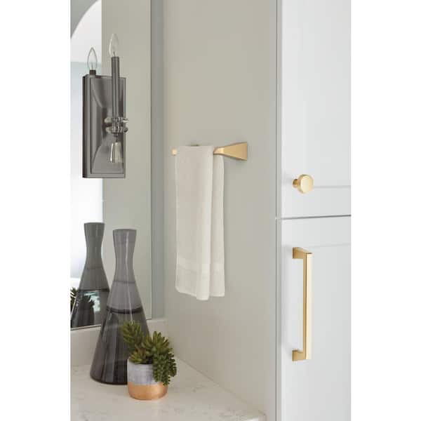 Blackrock 9 in. Wall Mounted Towel Bar in Champagne Bronze