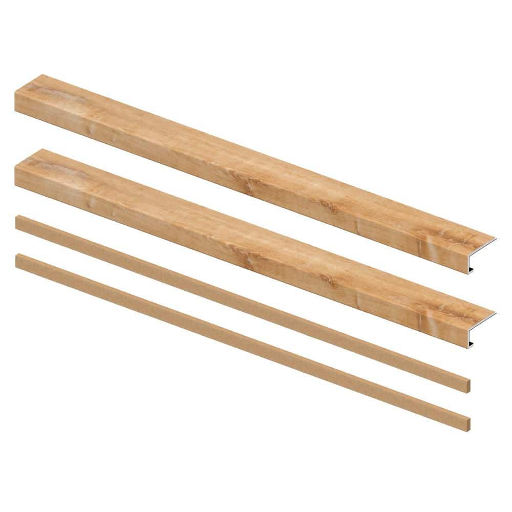 Fresh Oak 6.5 mm x 46 in. x 4 in. Exact Match Small Square Nose Open Stair Return/Landing Kit (2-Pack) price history on PriceWatchPro