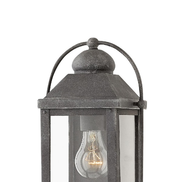 HINKLEY - Anchorage Small 1-Light Aged Zinc Outdoor Wall Light Sconce