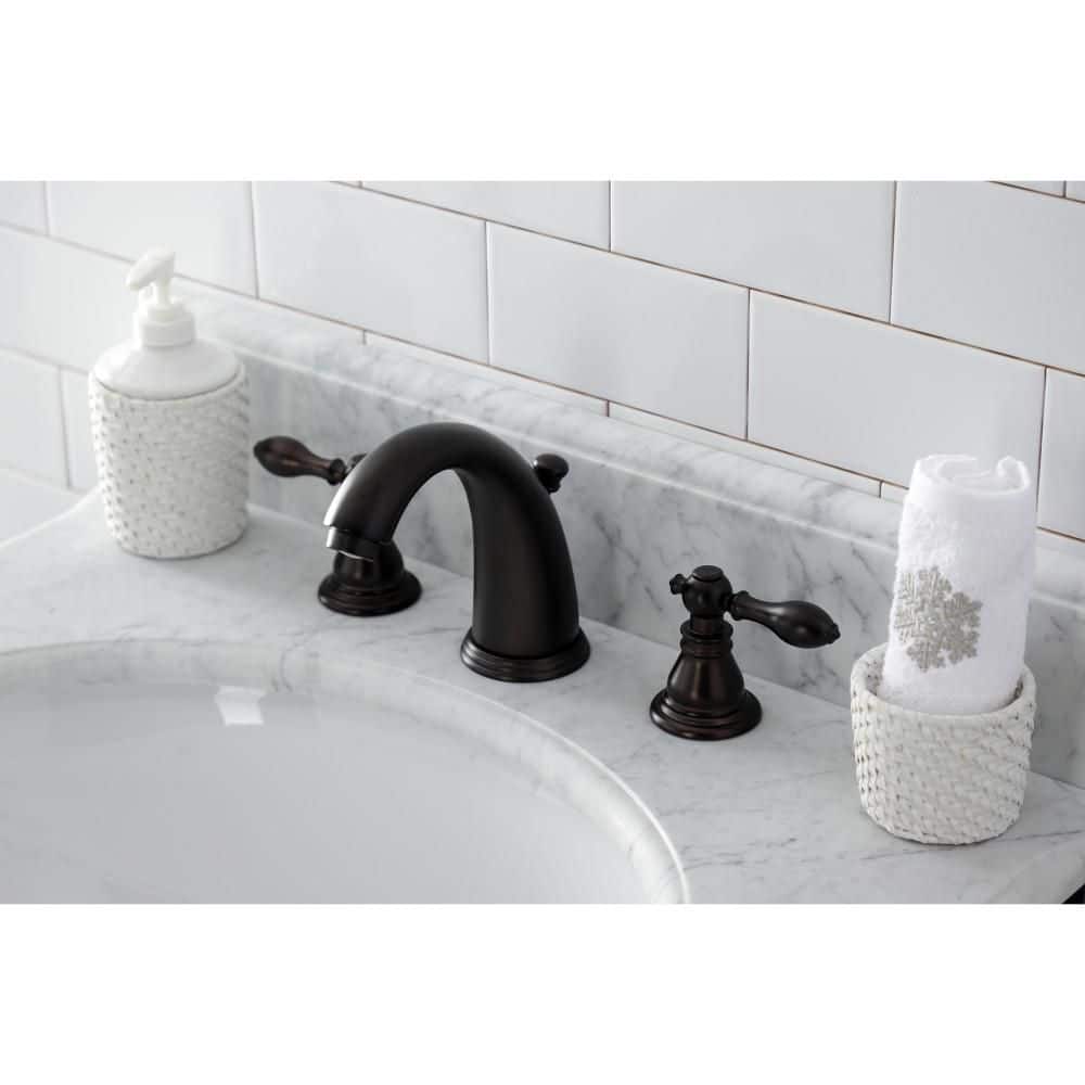 Oil Rubbed Bronze Traditional Widespread Bathroom Faucet