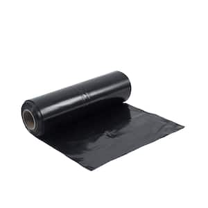 2400 in. Black 4 mil Plastic Sheeting, Roll of Heavy-Duty Plastic Sheet, Multi-Purpose Vapor Barrier