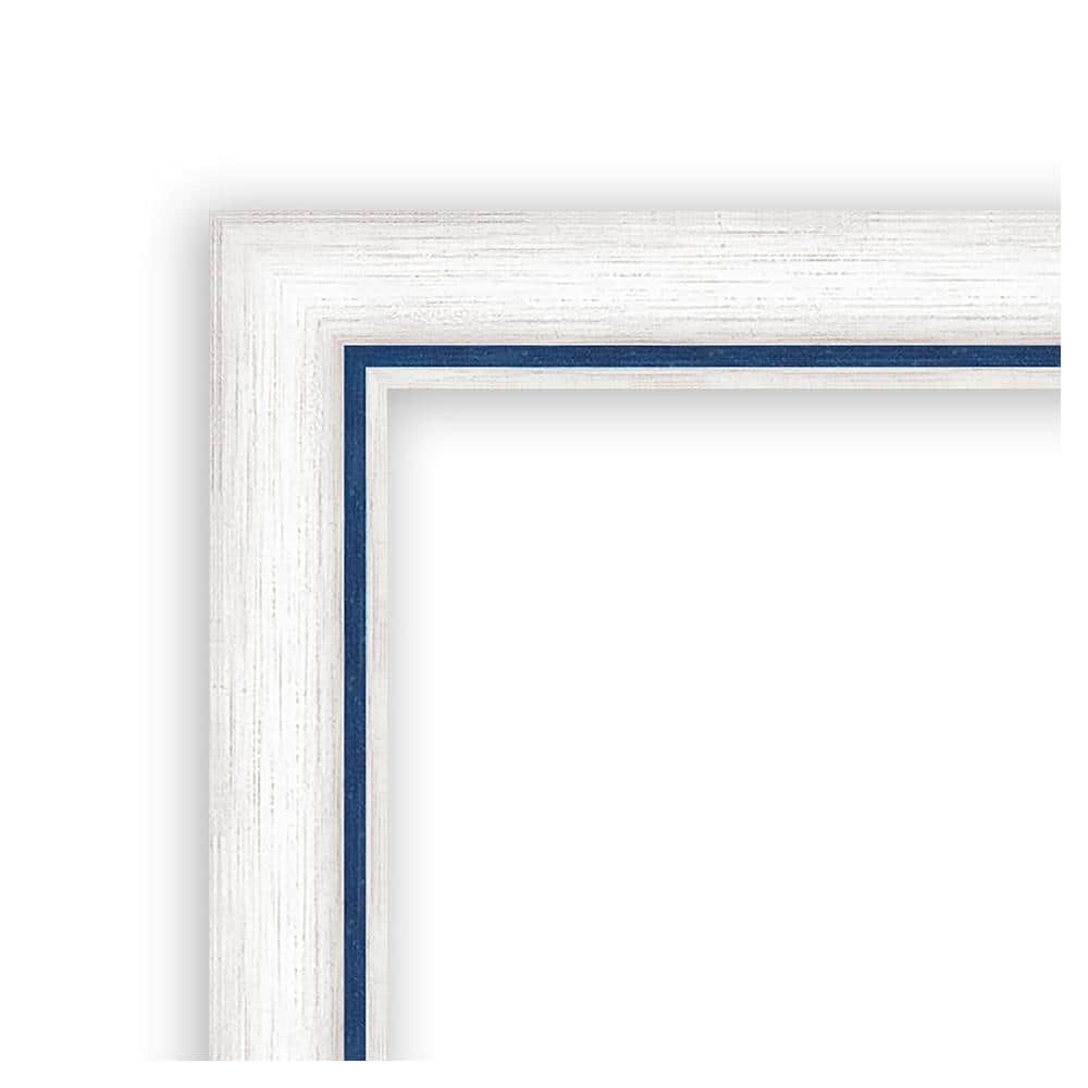 11x14 White and Blue Wood Wall Picture Frame