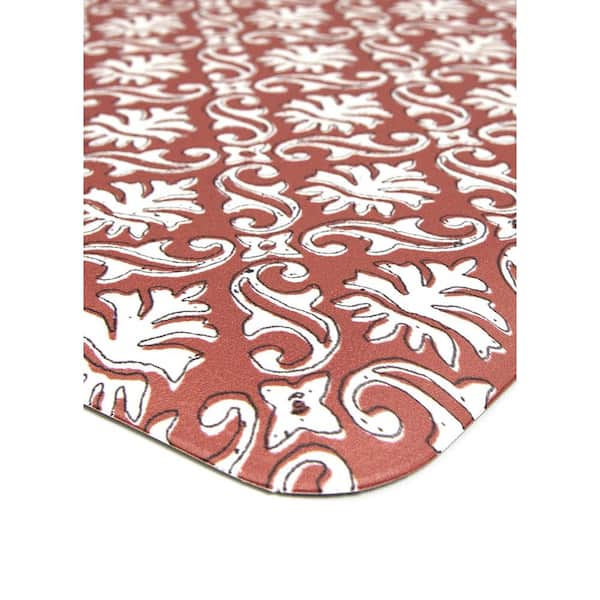 20 in. x 32 in. Brown Ledsworth Terracotta Indoor Anti-Fatigue Comfort Mat