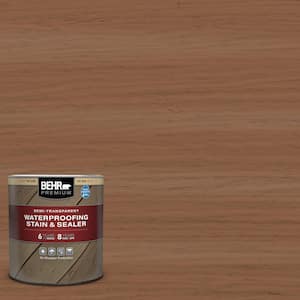 BEHR PREMIUM 1 gal. #T-171 Antique Oak Transparent Waterproofing Exterior  Wood Finish 50001 - The Home Depot