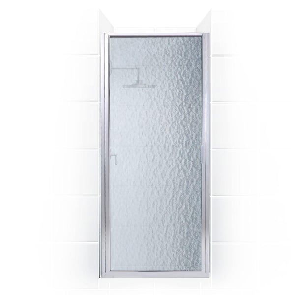 Paragon 34 in. to 34.75 in. x 70 in. Framed Continuous Hinged Shower Door in Chrome with Aquatex Glass