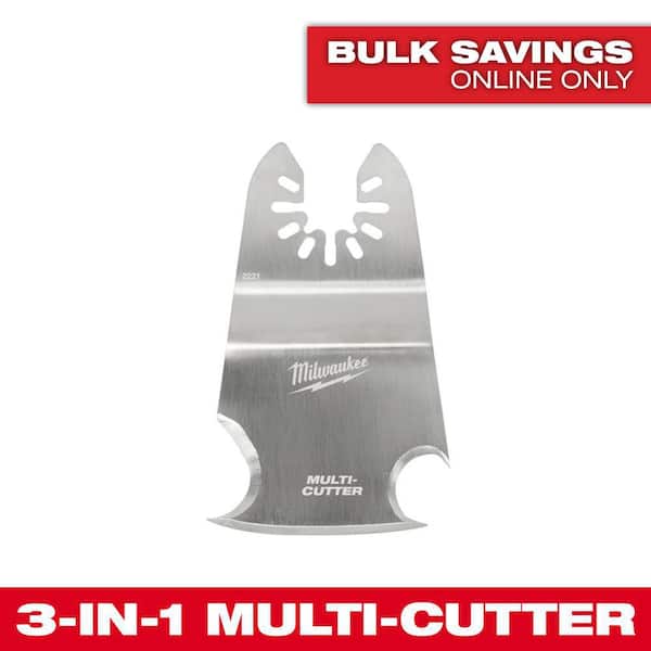 Milwaukee Stainless Steel Universal Fit 3-in-1 Cutting/Scraper Multi-Tool Oscillating Blade (1-Piece)