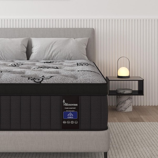 Queen Medium Firm Memory Foam Hybrid 12 in. Euro Top Support and Bed-in-a-Box Mattress