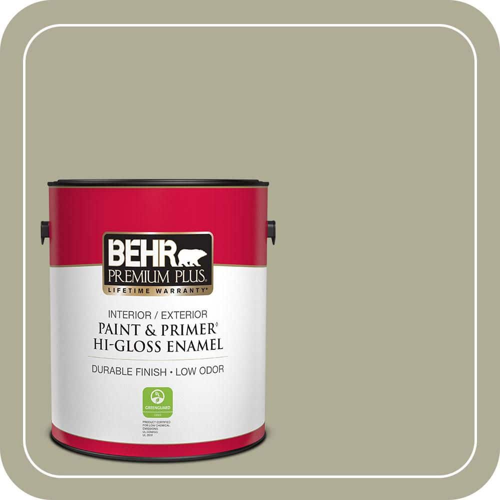 1 gal. #MQ6-27 Sage Wisdom Hi-Gloss Enamel Interior/Exterior Paint & Primer price history on PriceWatchPro