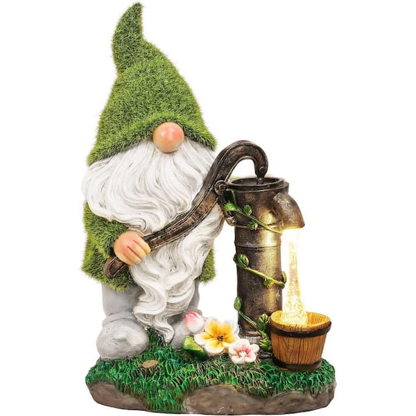 Resin Solar Gnomes Garden Statue