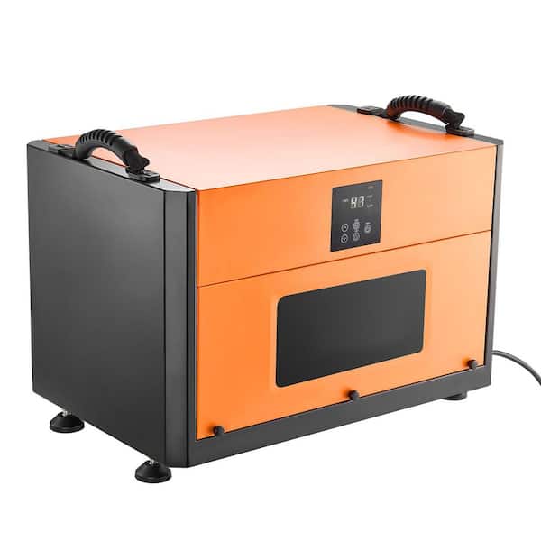 Dehumidifier 156 pt. 3000 sq.ft. Bucketless Commercial Dehumidifier in Oranges/Peaches with Drain Hose for crawl spaces