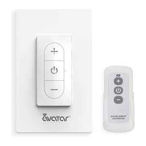 Smart Single-Pole WiFi Dimmer Light Switch with RF Remote, White