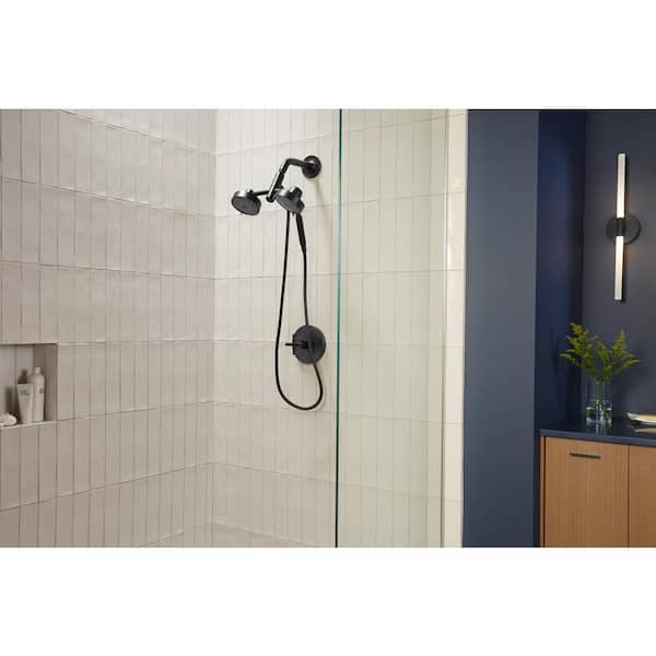 Purist Shower Arm and Flange in Vibrant Titanium