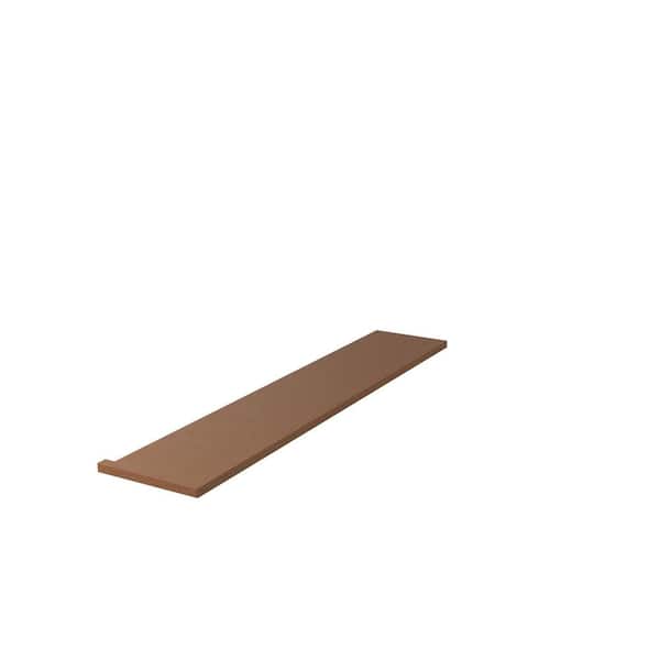 1 in. T x 11.5 in. W x 54 in. L Unfinished White Oak Wood Miter Return Reversible Square Nose