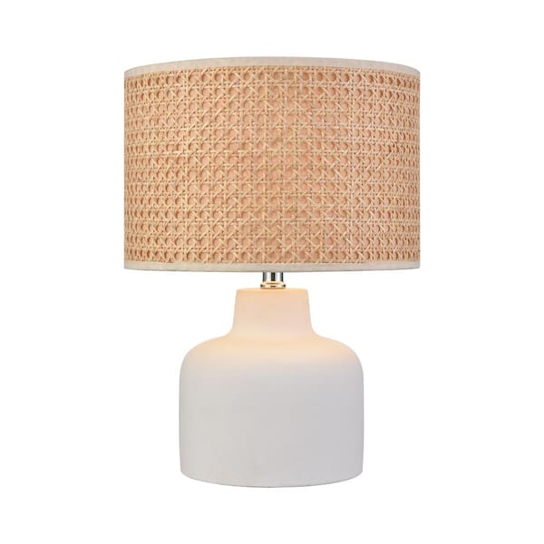 Titan Lighting Stantonsburg 17 in. Matte White Table Lamp