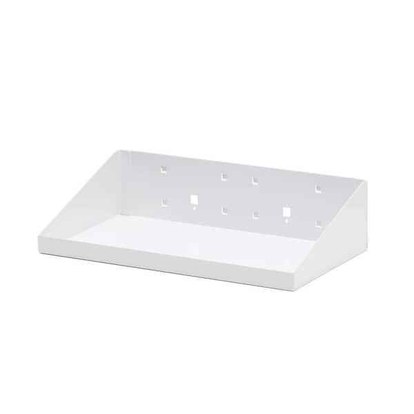 12 in. W x 6 in. D White Epoxy Powder Coated Steel Shelf