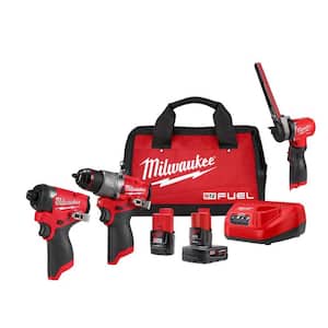 M12 FUEL 12V Lithium-Ion Brushless Cordless 1/2 in. x 18 in. Band file w/M12 2-Tool Combo Kit