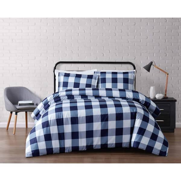 Truly Soft Everyday 3-Piece Navy Queen Duvet Cover Set