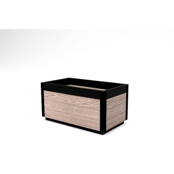 VITA Delta 30 in. L x 17 in. W x 15 in. H Brown PVC Modern Planter