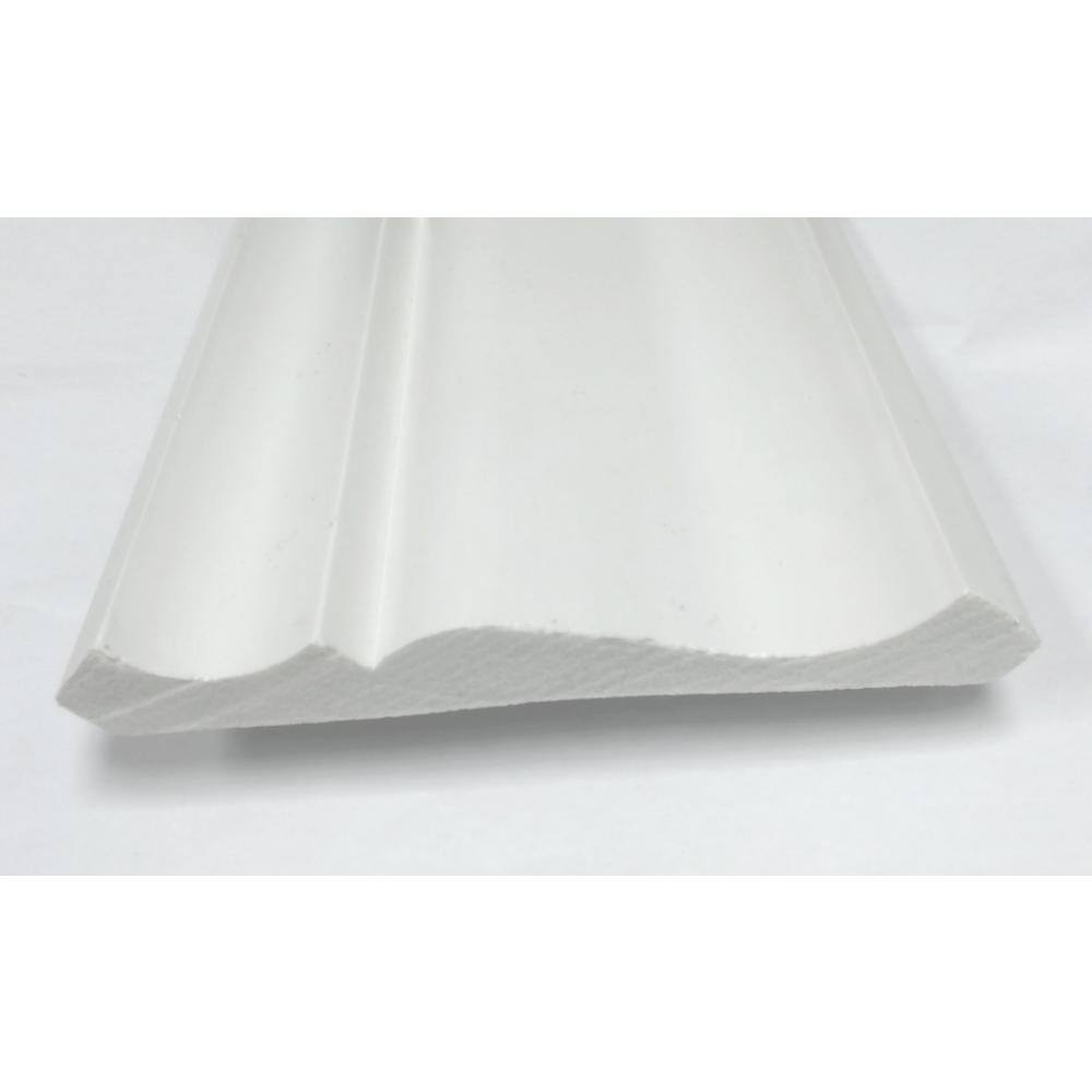 6-inch Unfinished Recycled Polystyrene Crown Moulding Sample