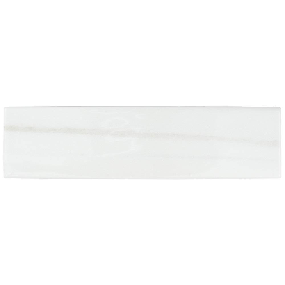 Blanc Glossy Ceramic 3x12 Subway Wall Tile