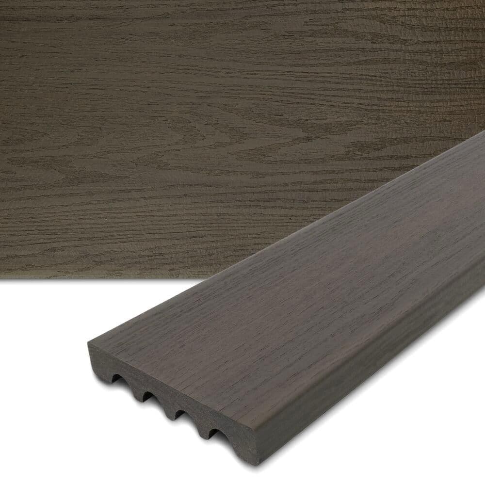 Elevate 5/8 in. x 11.25 in. x 12 ft. Riverbank Solid Composite Fascia Decking Board price history on PriceWatchPro