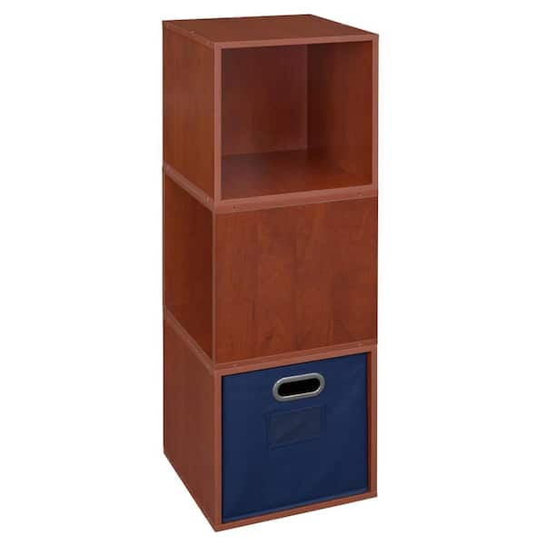 Regency 39 in. H x 13 in. W x 13 in. D Cherry Wood 4-Cube Organizer