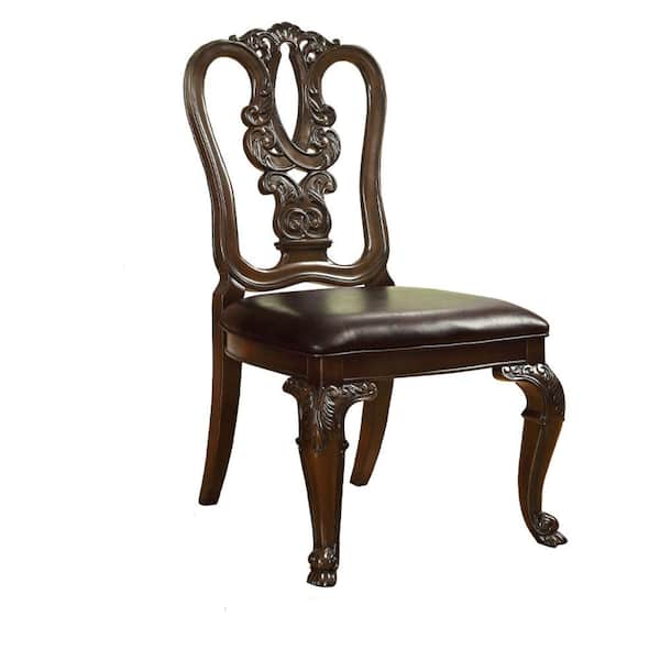 William's Home Furnishing BELLAGIO Brown Cherry Traditional Style Side Chair