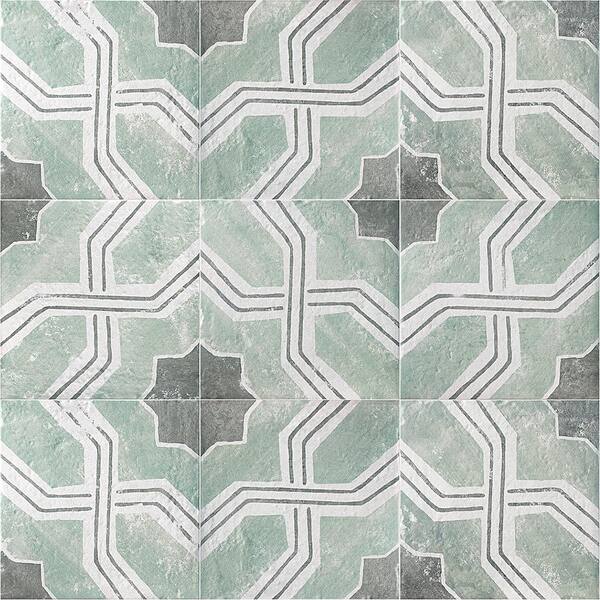 Ivy Hill Tile Patras Deco Iberia 8 in. x 0.33 in. Matte Porcelain