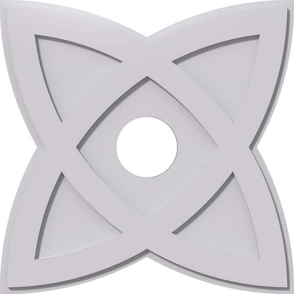 Ekena Millwork 1 in. P X 9 in. C X 24 in. OD X 5 in. ID Cosmo Architectural Grade PVC Contemporary Ceiling Medallion