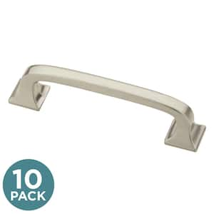 Lombard 3 in. (76 mm) Classic Satin Nickel Cabinet Drawer Pulls (10-Pack)