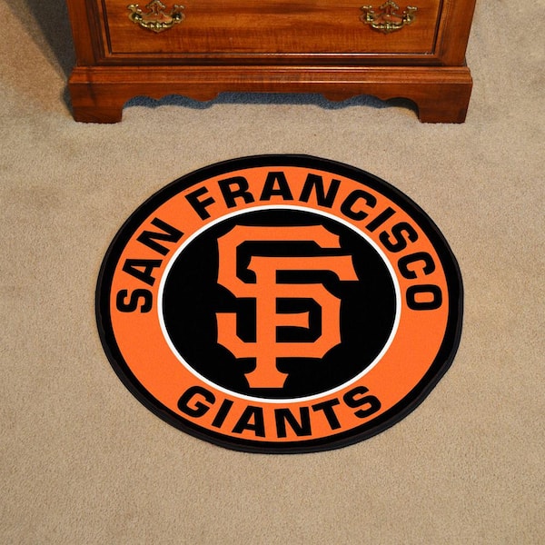 FANMATS MLB San Francisco Giants Orange 2 ft. x 2 ft. Round Area Rug 18149  - The Home Depot