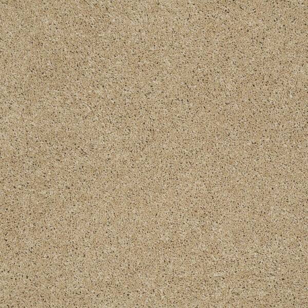 SoftSpring Carpet Sample - Cozy - Color Tropic Honey Texture 8 in. x 8 in.