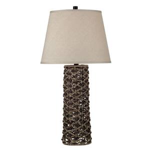 Jakarta 30 in. Light and Dark Rope Table Lamp