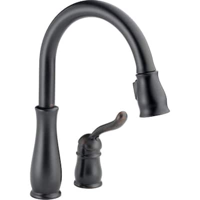 Leland Single-Handle Pull-Down Sprayer Kitchen Faucet in Venetian Bronze