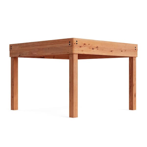 Professionally Assembled Contemporary 12 ft. x 12 ft. Pergola Premium Timber Pergola with 8 in. x 8 in. Solid Posts