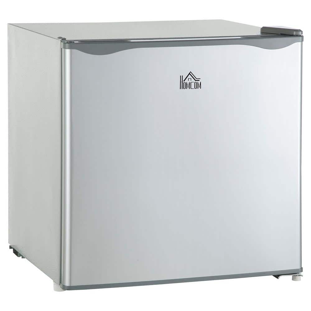 1.1 cu. ft. Gray Manual Defrost Mini Upright Freezer, Mini Freezer with Rem
